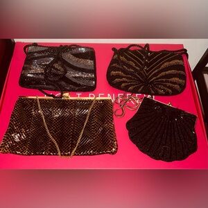 Lot of 4 Vintage Evening Bags (60s/80s) (Clearance Priced)